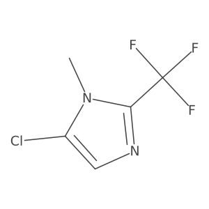5-chloro-1-methyl-2-(trifluoromethyl)-1H-imidazole结构式