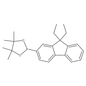 2-(9,9-Diethyl-9H-fluoren-2-yl)-4,4,5,5-tetramethyl-1,3,2-dioxaborolane Structure