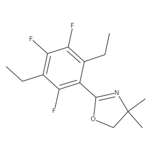 2-(2,5-diethyl-3,4,6-trifluorophenyl)-4,4-dimethyl-5H-1,3-oxazole Structure