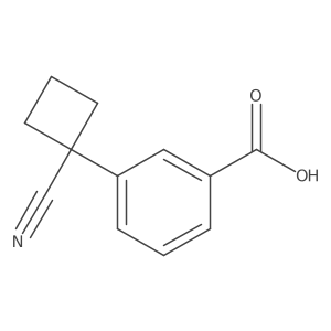3-(1-Cyanocyclobutyl)benzoic acid结构式