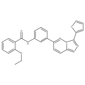 2-ethoxy-N-(3-(3-(thiophen-2-yl)-[1,2,4]triazolo[4,3-b]pyridazin-6-yl)phenyl)benzamide结构式