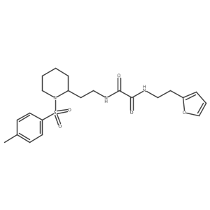 N1-(2-(furan-2-yl)ethyl)-N2-(2-(1-tosylpiperidin-2-yl)ethyl)oxalamide Structure