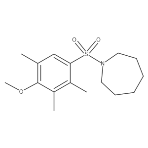 1-(4-Methoxy-2,3,5-trimethylbenzenesulfonyl)azepane结构式