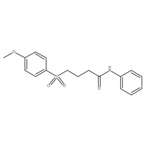 4-((4-methoxyphenyl)sulfonyl)-N-phenylbutanamide Structure