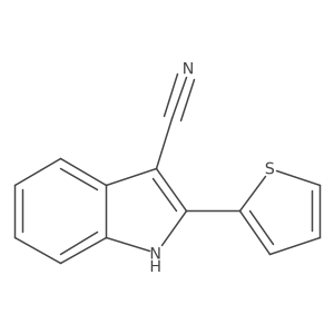 2-(2-Thienyl)-1H-indole-3-carbonitrile Structure