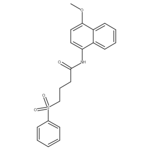 N-(4-methoxynaphthalen-1-yl)-4-(phenylsulfonyl)butanamide结构式