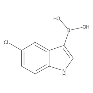 (5-chloro-1H-indol-3-yl)boronic acid Structure