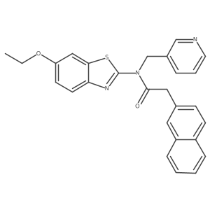 N-(6-ethoxybenzo[d]thiazol-2-yl)-2-(naphthalen-2-yl)-N-(pyridin-3-ylmethyl)acetamide Structure