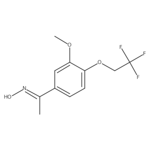 N-{1-[3-methoxy-4-(2,2,2-trifluoroethoxy)phenyl]ethylidene}hydroxylamine结构式