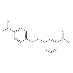 3-[(4-Acetylphenoxy)methyl]benzoic acid Structure