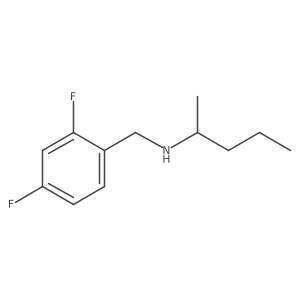 [(2,4-Difluorophenyl)methyl](pentan-2-yl)amine Structure