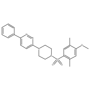 3-(4-((4-Methoxy-2,5-dimethylphenyl)sulfonyl)piperazin-1-yl)-6-phenylpyridazine Structure