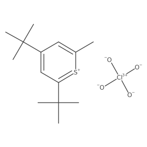 2,4-Di-tert-butyl-6-methylthiopyrylium perchlorate结构式