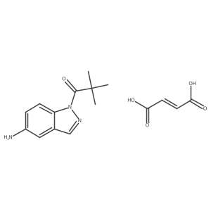 1-(5-amino-1H-indazol-1-yl)-2,2-dimethylpropan-1-one maleate Structure