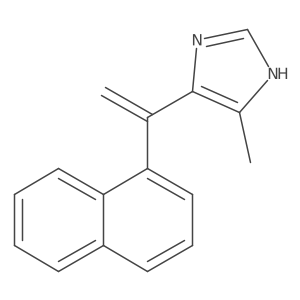 5-Methyl-4-(1-(naphthalen-1-yl)vinyl)-1H-imidazole Structure