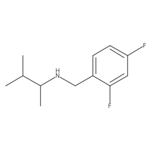 [(2,4-Difluorophenyl)methyl](3-methylbutan-2-yl)amine Structure