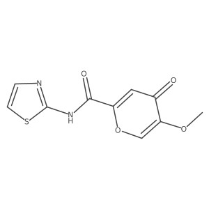 5-methoxy-4-oxo-N-(thiazol-2-yl)-4H-pyran-2-carboxamide结构式