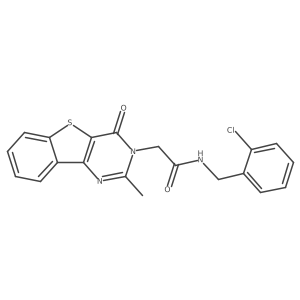 N-(2-chlorobenzyl)-2-(2-methyl-4-oxo[1]benzothieno[3,2-d]pyrimidin-3(4H)-yl)acetamide Structure