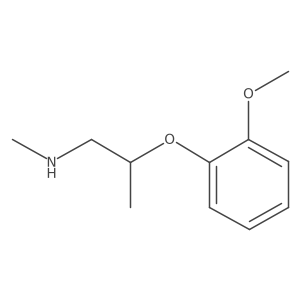 2-(2-Methoxyphenoxy)-N-methyl-1-propanamine Structure