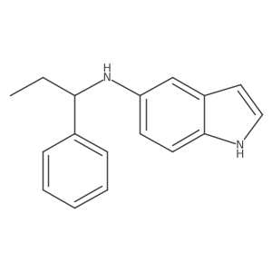 N-(1-phenylpropyl)-1H-indol-5-amine Structure