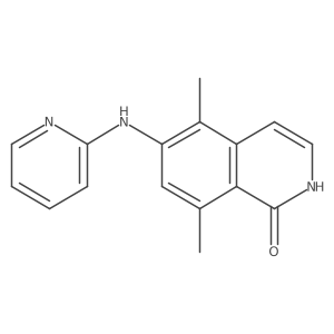 5,8-Dimethyl-6-(pyridin-2-ylamino)isoquinolin-1(2H)-one Structure