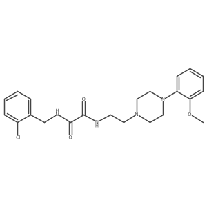 N1-(2-chlorobenzyl)-N2-(2-(4-(2-methoxyphenyl)piperazin-1-yl)ethyl)oxalamide结构式