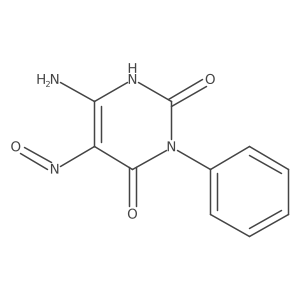 6-amino-5-nitroso-3-phenyl-1H-pyrimidine-2,4-dione Structure
