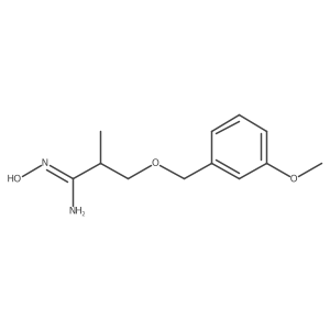 N-Hydroxy-3-[(3-methoxyphenyl)methoxy]-2-methylpropanimidamide结构式