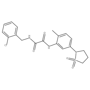 N1-(2-chlorobenzyl)-N2-(5-(1,1-dioxidoisothiazolidin-2-yl)-2-methylphenyl)oxalamide Structure