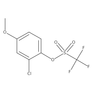 2-Chloro-4-methoxyphenyl trifluoromethanesulphonate结构式