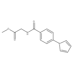 methyl N-[4-(1H-pyrrol-1-yl)benzoyl]glycinate结构式