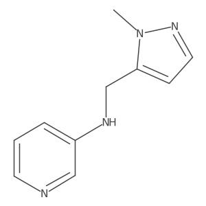 N-[(1-methyl-1H-pyrazol-5-yl)methyl]pyridin-3-amine Structure