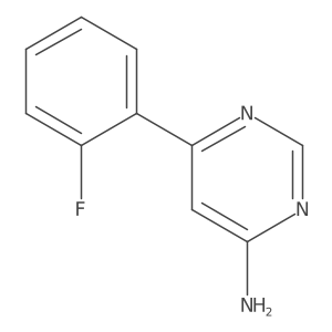 6-(2-Fluorophenyl)pyrimidin-4-amine结构式