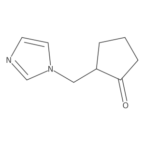 2-(1H-imidazol-1-ylmethyl)cyclopentanone Structure
