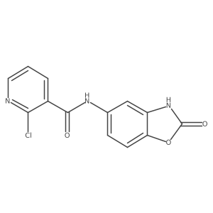 O=C(Nc1ccc2oc(=O)[nH]c2c1)c1cccnc1Cl结构式