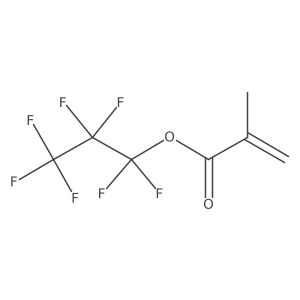 Methacrylic acid (heptafluoropropyl) ester Structure