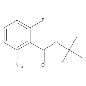 Tert-butyl 2-amino-6-fluorobenzoate结构式