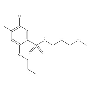 [(5-Chloro-4-methyl-2-propoxyphenyl)sulfonyl](3-methoxypropyl)amine Structure