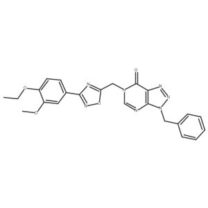 3-benzyl-6-{[3-(4-ethoxy-3-methoxyphenyl)-1,2,4-oxadiazol-5-yl]methyl}-3H,6H,7H-[1,2,3]triazolo[4,5-d]pyrimidin-7-one Structure