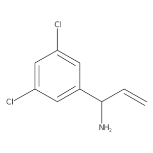 (1R)-1-(3,5-Dichlorophenyl)prop-2-enylamine Structure