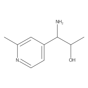 (1S,2R)-1-Amino-1-(2-methylpyridin-4-yl)propan-2-ol结构式