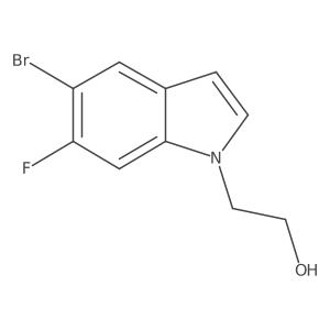 2-(5-bromo-6-fluoro-1H-indol-1-yl)ethanol Structure
