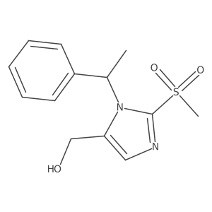 [2-Methanesulfonyl-1-(1-phenylethyl)-1H-imidazol-5-yl]methanol Structure