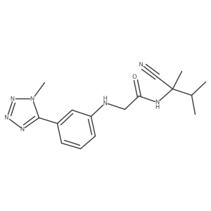 N-(1-cyano-1,2-dimethylpropyl)-2-{[3-(1-methyl-1H-1,2,3,4-tetrazol-5-yl)phenyl]amino}acetamide Structure