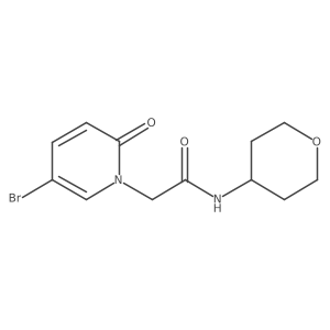 2-(5-Bromo-2-oxopyridin-1(2h)-yl)-N-(tetrahydro-2h-pyran-4-yl)acetamide结构式