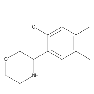 3-(2-Methoxy-4,5-dimethylphenyl)morpholine Structure
