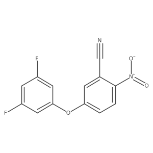 5-(3,5-Difluoro-phenoxy)-2-nitro-benzonitrile Structure