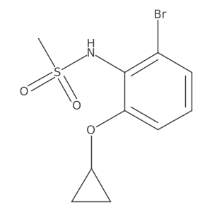 N-(2-Bromo-6-cyclopropoxyphenyl)methanesulfonamide Structure
