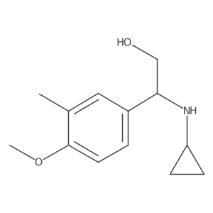 I(2)-(Cyclopropylamino)-4-methoxy-3-methylbenzeneethanol结构式