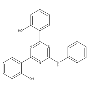 2,2'-(6-Anilino-1,3,5-triazine-2,4-diyl)diphenol Structure